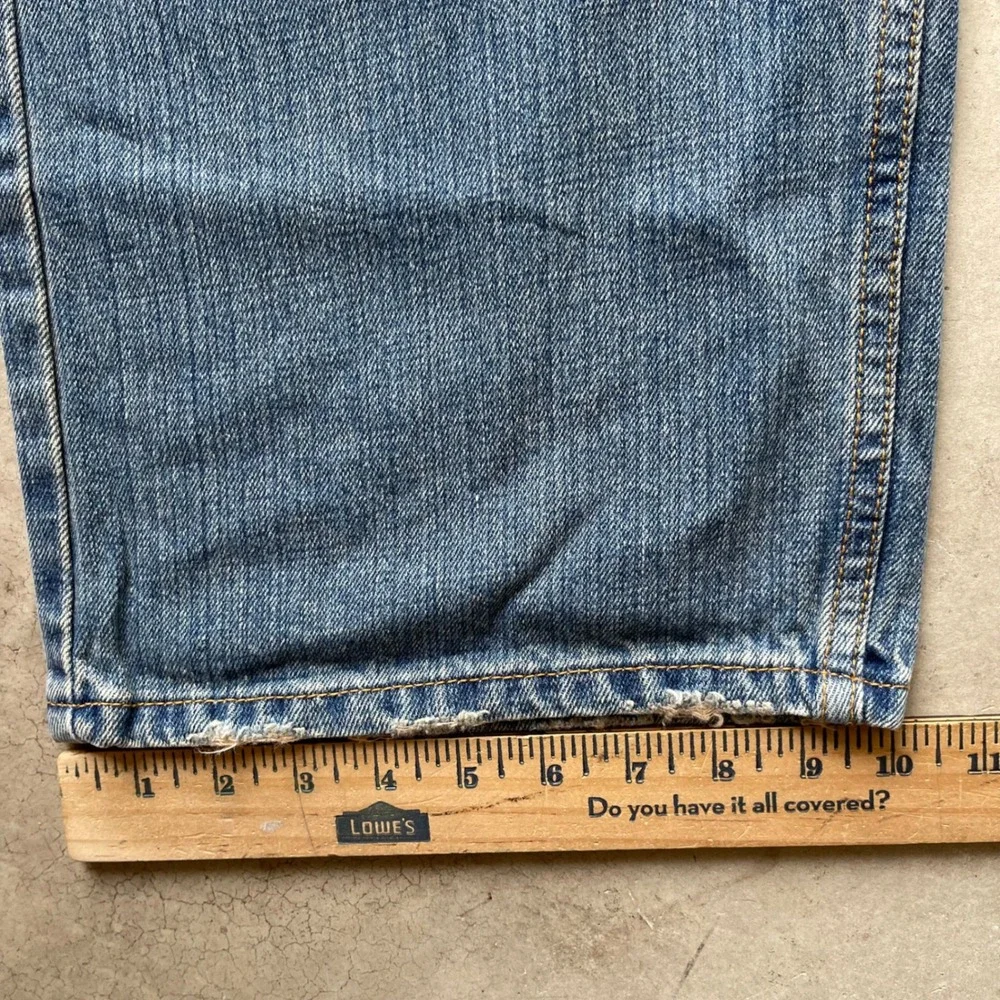 Levis 569 Loose Straight Jeans Mens 38x30 Medium Wash Blue Baggy Denim Pants